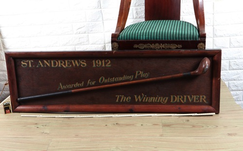 Golfschläger antik St. Andrews 1912 The Winning Driver