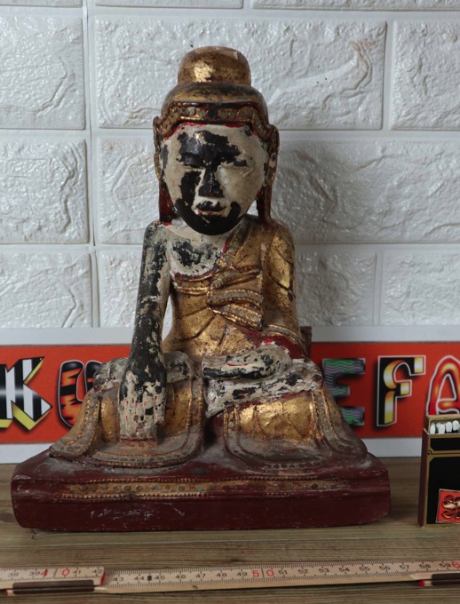 Asiatika Budda sitzend antik Burma