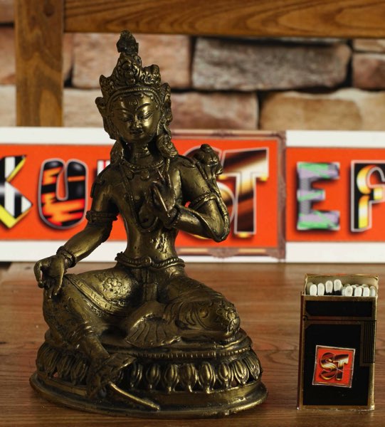 Asiatika Tara Bronze Buddha Figur Skulptur älter oder antik