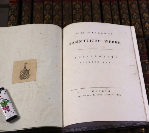 Wielands saemmtliche Werke 1794 35 Bände Bücher antik
