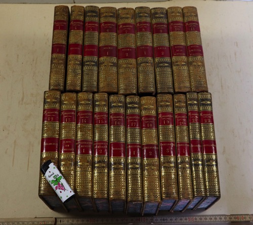 Oeuvres de J J Rousseau 20 Bücher Paris antik 1819 Band 2+3 fehlen