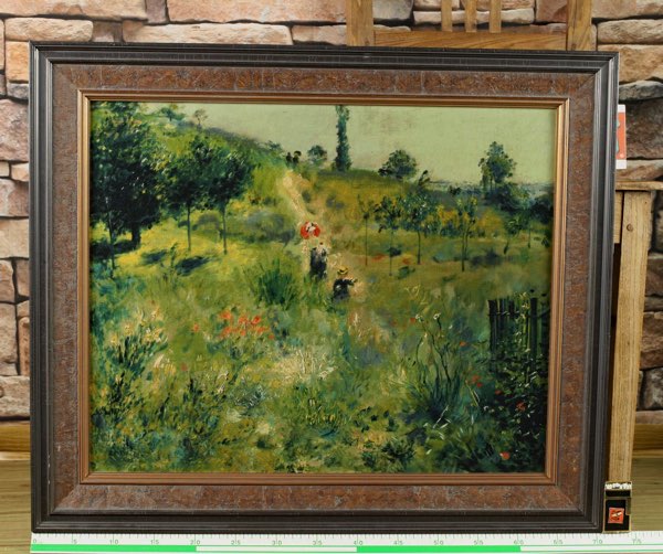 Dietz Gemälde Replik limitiert 990 Spaziergang durch blühendes Gras nach Renoir