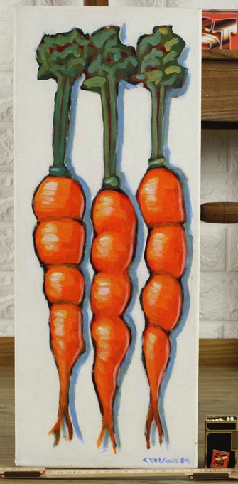 Charles Kaufman Gemälde carrots 2004