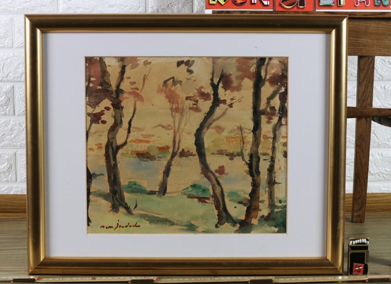 Dumitru Dem Iordache Aquarell älter Landschaft