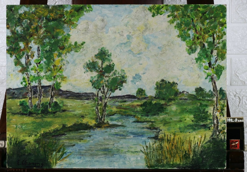 Emilie Charmy Ölgemälde impressionistisch Landschaft