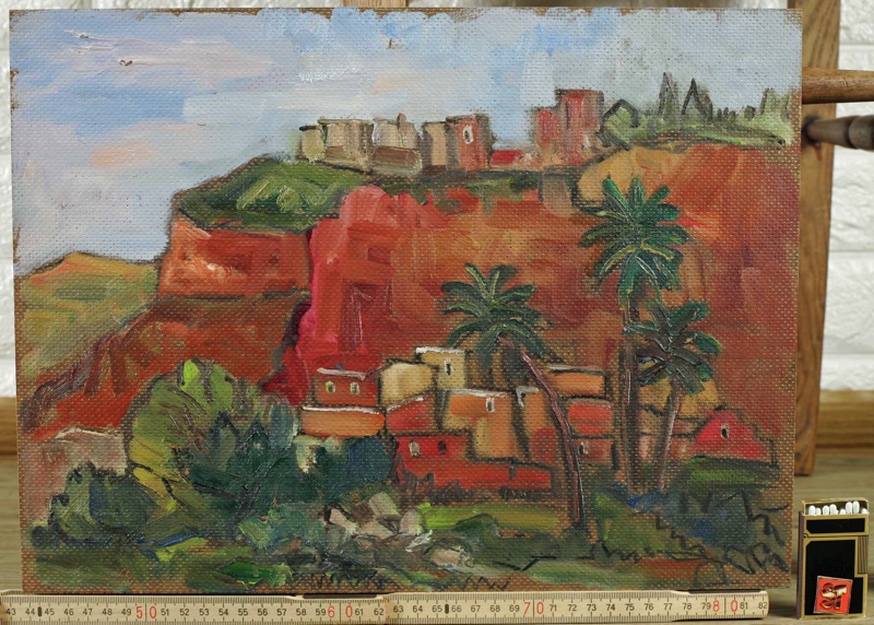 Ernst Pader Ölgemälde 1976 Süd Marokko 2