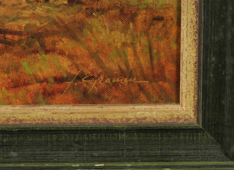 Gramm Gemälde älter Boot See Impressionist Chiemsee