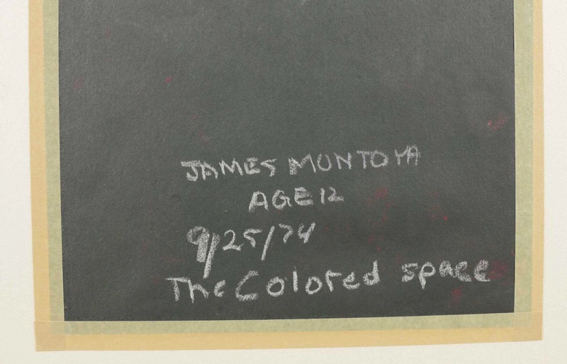 James Montoya Pastell Gemälde 1972 the colored space