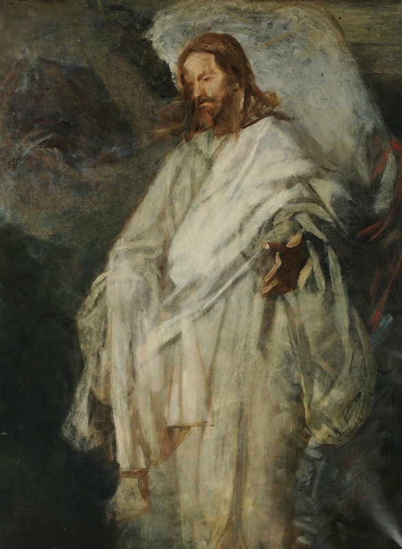 Joseph Emanuel Weiser Ölgemälde antik Jesus Christus expressiv