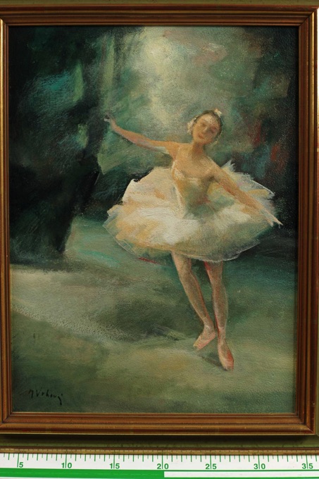 Marie Miloslava Vrbova Stefkova 1909 1991 Ölgemälde älter Ballerina Ballet