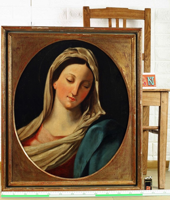 Ölgemälde antik doubeliert Barock Maria Madonna Mater Dolorosa