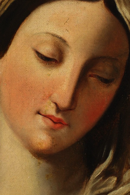 Ölgemälde antik doubeliert Barock Maria Madonna Mater Dolorosa