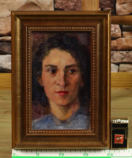 Umkreis J. Weiss Ölgemälde antik Portrait Frau Dame Mädchen