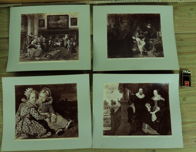 vier Fotos antik photographische Gesellschaft Berlin Altmeister quer